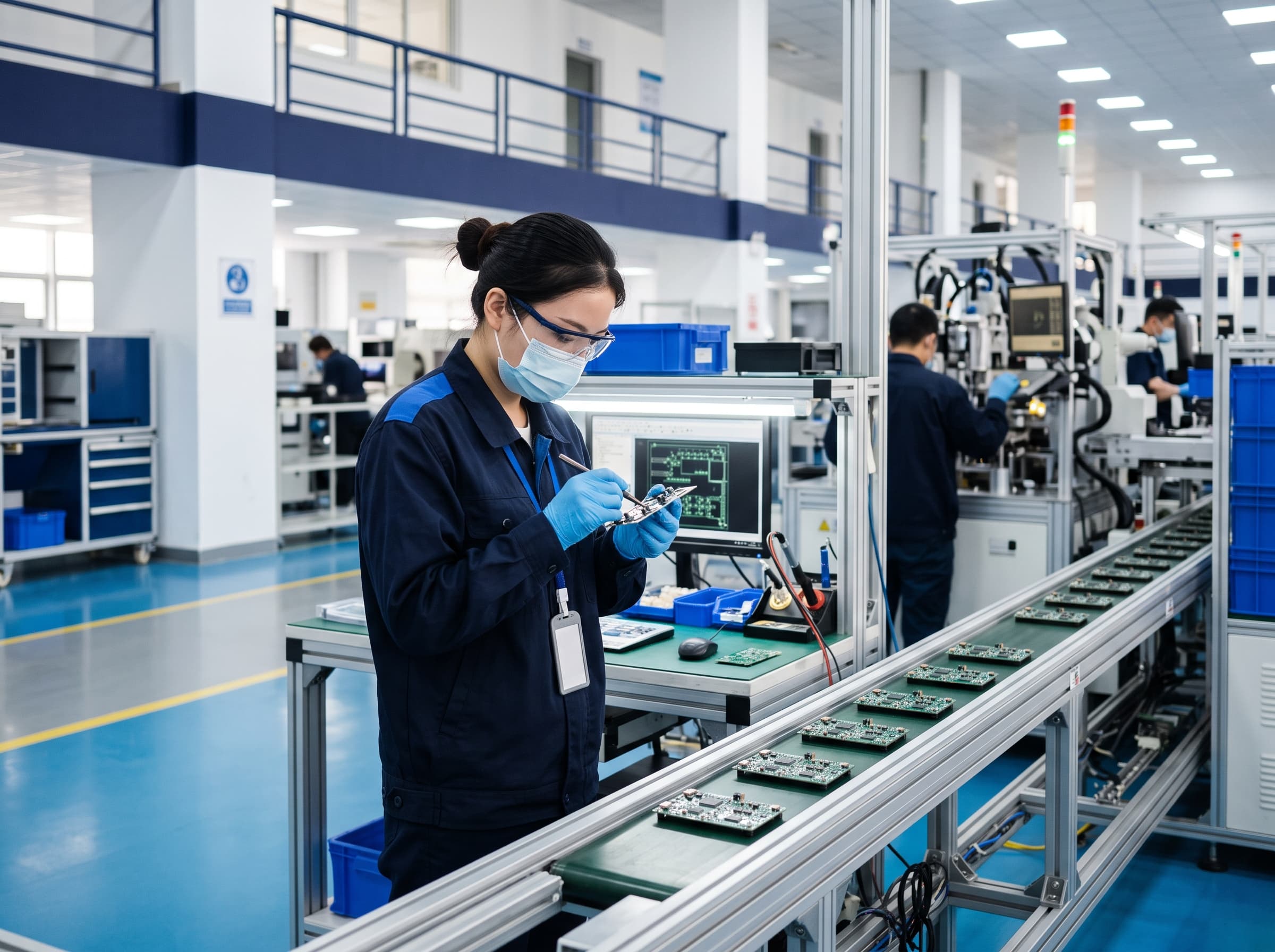 Factory production line quality inspection in China
